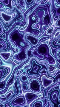 Ultra modern neon fluid topology pattern with glowing organic shapes and violet tones