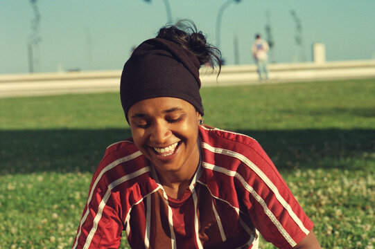 Laughing on the Grass