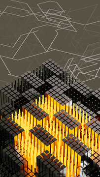 Tech infrastructure for data cubes and servers online