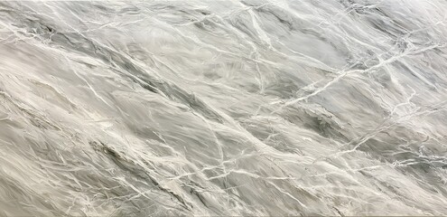 Obraz premium Polished Light Gray Marble Surface Complex Fine Wispy White Darker Gray Veins Dynamic Diagonal Flow Varying Thickness Sophisticated Elegant