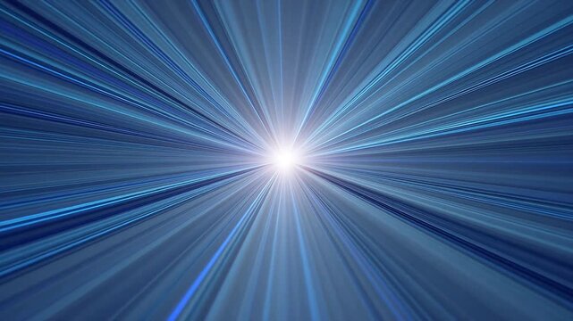 Blue light rays emanating from center