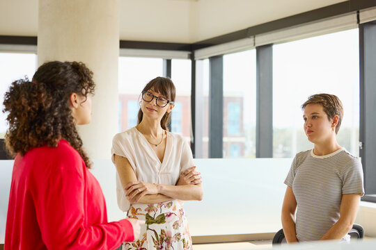 Female Team Ideas Shared in business Office