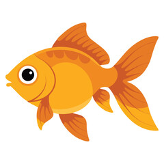 Fototapeta premium Lucky charm fish vector icon with Japan neko and Chinese fortune inspiration. Isolated flat illustration for prosperity and tradition concepts