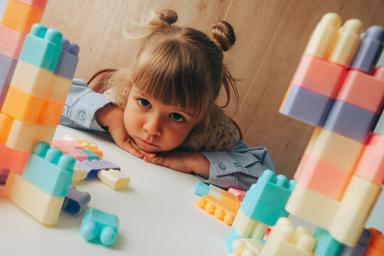 toddler posing during play