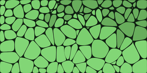 Obraz premium irregular green shapes pattern mosaic abstract geometric