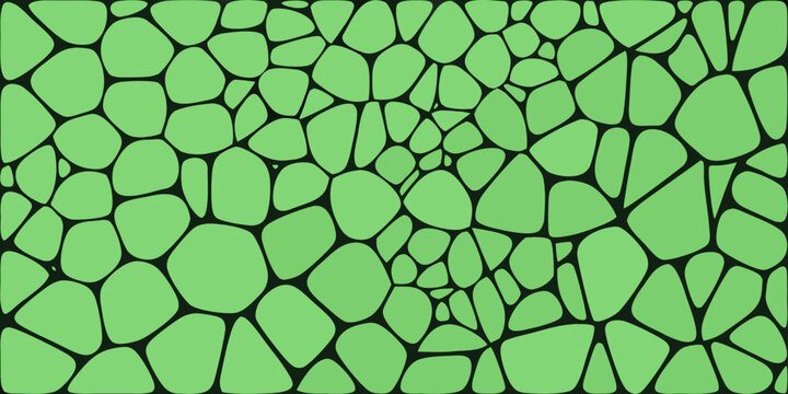 irregular green shapes pattern mosaic tile design