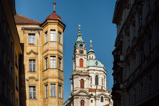 Baroque Church Between Facades