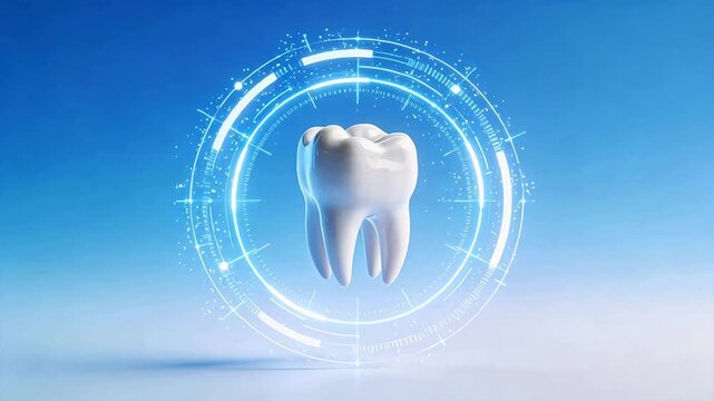 Tooth with futuristic design