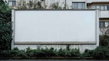 Obraz premium Blank billboard advertisement in urban setting