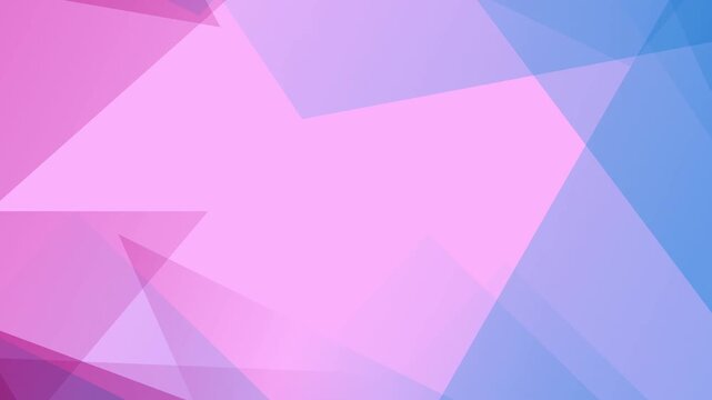 Abstract Geometric Pink and Blue Shapes 4K