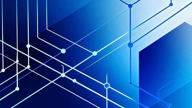 Abstract blue geometric pattern