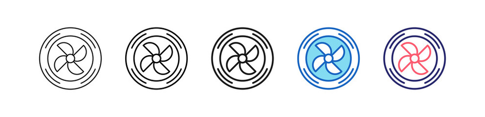 Fototapeta premium Extractor Icon In 5 Different Styles Set Collection. 