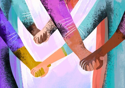 Anonymous woman&rsquo;s Hands Holding Together &ndash; Unity and Support Concept