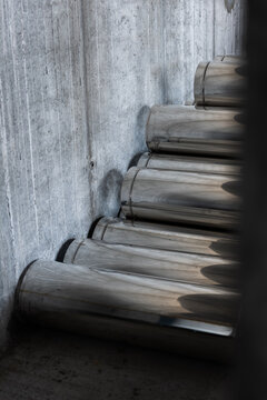Ventilation pipes stack