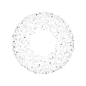 Oort Cloud Silhouette Icon for Outer Solar System Exploration