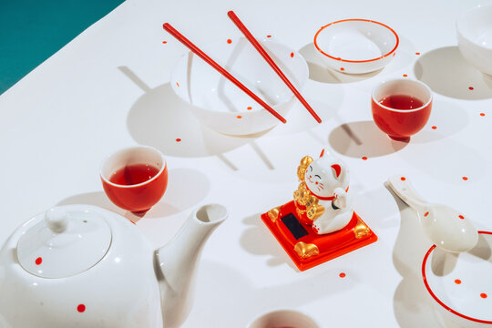 Asian tea ceremony set