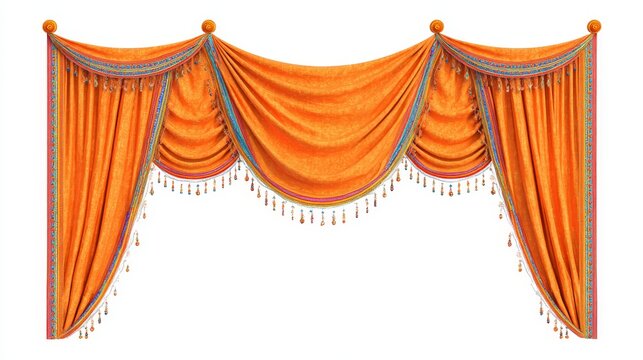carnival banner, entire object visible, centered in frame