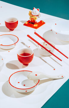 Asian tea ceremony set