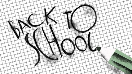 Back to School Lettering with Pencil