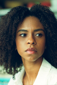 Serious Side Gaze
