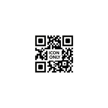 QR code icon on white background.