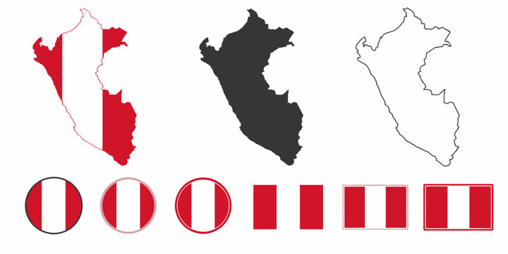 The flag of Oman is waving with a black and white map of image-203.ai on a white background with various shapes.