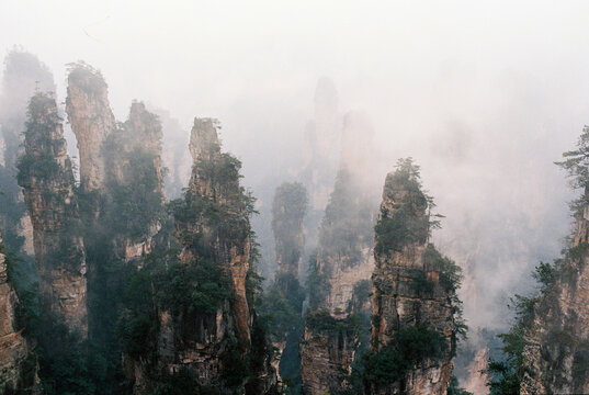 Misty Mountains of Zhangjiajie, China
