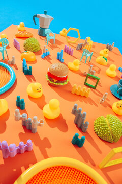 Colourful children toys 