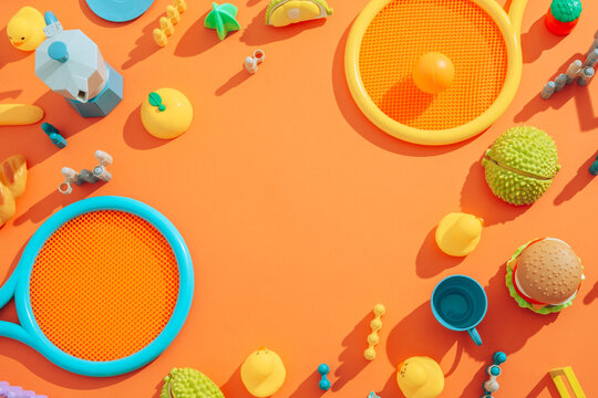 Colourful children toys 