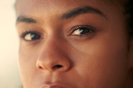 Closeup Looking Eyes
