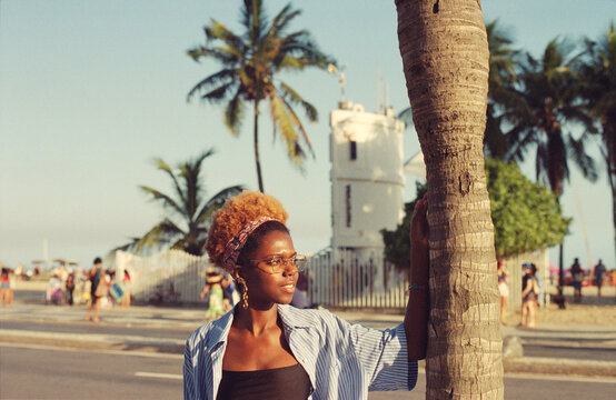 Palm Tree Street Portrait