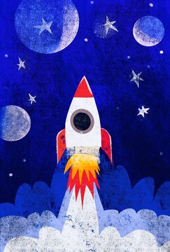 Rocket Launch to Space &ndash; Ambition and Exploration Concept