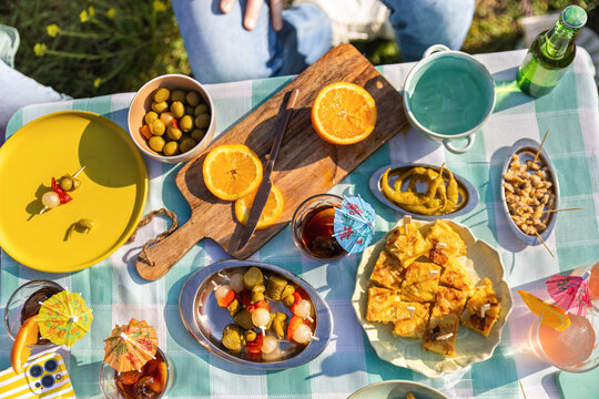 Spanish Vermut Tapas Celebration Table