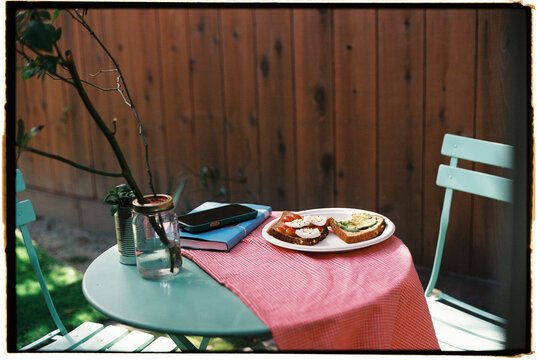Brunch Backyard Book Phone
