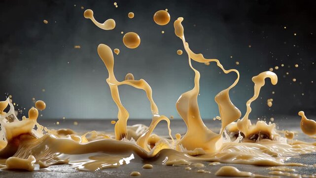Cheese splash melting delight in food, A vibrant splash of orange juice captured mid-air