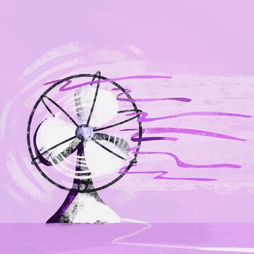 Flowing Ribbons in Fan Breeze Concept