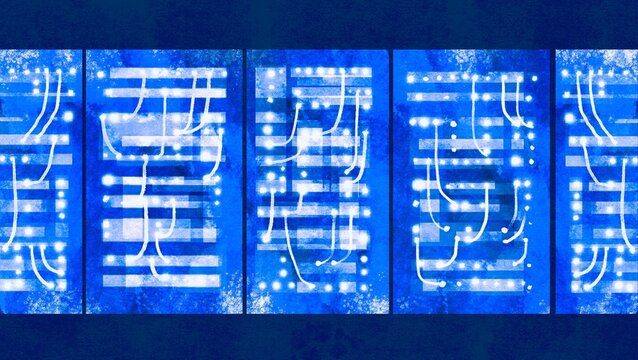 Neon Data Center Concept