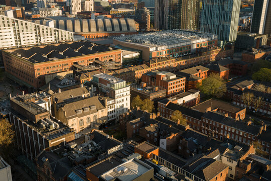 View of Buildings and Rooftops in Manchester