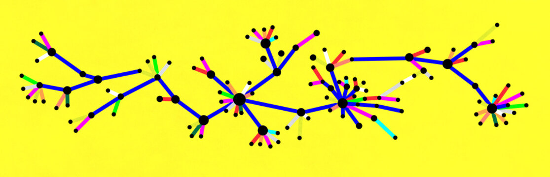 Digital Information Network Spreading. Going Viral Concept Banner