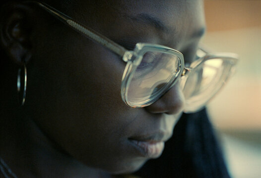 Close Glasses Portrait