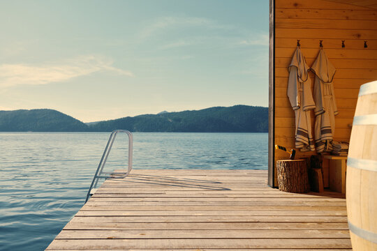 Floating Sauna Visit in Desolation Sound, British Columbia