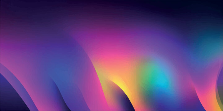 Abstract rainbow colorful wave background with glowing light energy, digital motion space pattern, bright starry purple blue art wallpaper