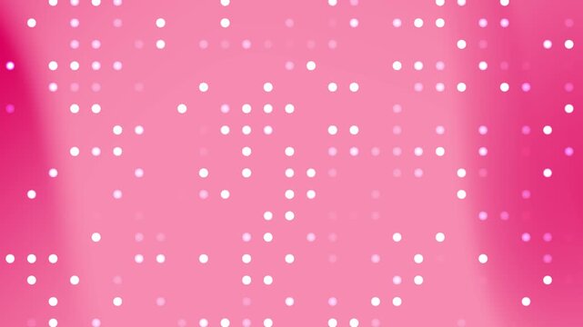 Pink gradient background with glowing dots pattern and soft light effect, ideal for websites, presentations, banners, and digital design.