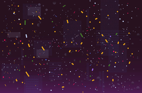 Abstract data particles digital noise technology background