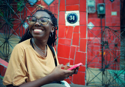 Smiling At Selaron Steps