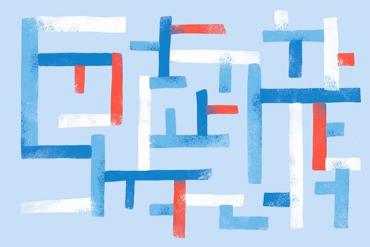 Labyrinth puzzle illistration