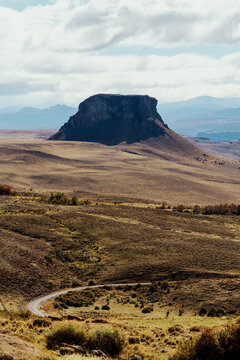 Buttes and landforms in the Patagonina Steppe