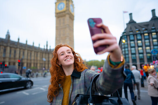 Selfie near Big Ben in London