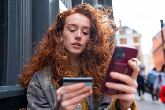 Focused on smartphone and credit card