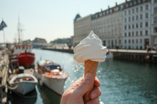 Danish Soft Ice in Nyhavn Harbor